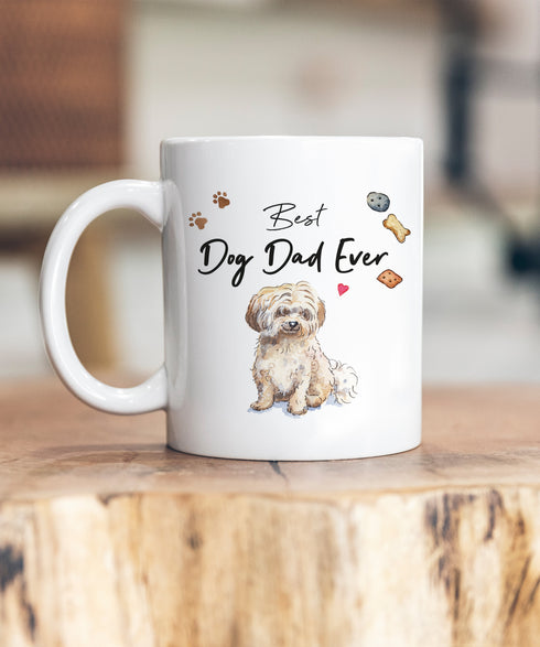 Best Dog Dad Havanese Fawn Ceramic Mug